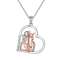 Horse/Giraffe/Unicorn/Owl/Ladybug/Cardinal Pendant Necklaces S95 Sterling Silver Girls Animal Gift For Women Jewelry