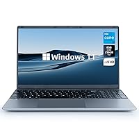 Laptop, 15.6 inch Laptop, 8GB RAM 256GB ROM, Intel Celeron Quad-Core Processors,1366 * 768 FHD, 38000mWh Battery, Laptop Computers Support WiFi, Bluetooth, Type-C, TF Card