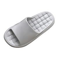 Slip on Slippers for Men Leather Men Slippers Fashionable And Comfortable Indoor And Mens Slippers Size 8 Open