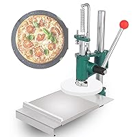 Manual Dough Press Machine, 16-22cm Stainless Steel Pizza Dough Pastry Press Machine, Non-stick Pressure Plate, for Noodle Pizza Bread and Pasta (Size : 16cm)