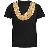 Old Glory Gold Chains Black Adult T-Shirt