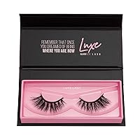 Magnetic Eyelashes – Luxe Lash | Artificial Magnetic Lashes, Made with Synthetic Faux Mink Fiber, Comfortable and Natural Lash Extention Look, Reusable Up To 60 Times, Long Cat Eye 7mm-14mm, 1 Pair