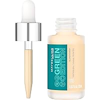 Maybelline Green Edition Superdrop Tinted Oil Base Makeup, Adjustable Natural Coverage Foundation Formulated With Jojoba & Marula Oil, 10, 1 Count