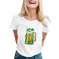 ST. Patrick's Day Shirts Women Shamrocks T Shirts Casual Clover St Paddys Day Tee Tops Funny Tshirt Blouse