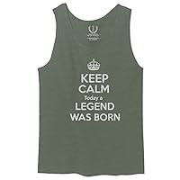The Best Birthday Gift Keep Calm Today a Legend was Born Men's Tank Top