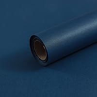 LWFyyds Korean solid color kraft paper roll, flower wrapping paper, bouquet material, gift wrapping paper - Navy blue