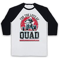 Men's for The Love of Quad UTV ATV Quad Biking 3/4 Sleeve Retro Baseball Tee