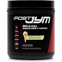 Post JYM Active Matrix - Post-Workout with BCAA's, Glutamine, Creatine HCL, Beta-Alanine, and More | JYM Supplement Science | Rainbow Sherbert Flavor, 30 Servings, 21.2 oz.