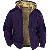 Puffy Warm Mens Hooded Cotton Jacket With Zipper Oversized Fashion Bags Men