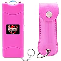FIGHTSENSE Pepper Spray Keychain stun Gun for Women self Defense Combo Pack Pink