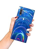 for Samsung Galaxy A12 A22 A52 S A72 4G 5G Case, Shiny Colorful TPU Phone Case, Dazzling Personalized Protector Cover Full Wrap-Around Bumper(Blue,A72 4G/5G)