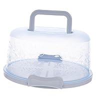 1Pc cake box cake carrier with handle muffin carrying case cake holder plastic cake server decorative trays travel tray Round Storage Container sweet pp polypropylene takeaway box 1Pc cake box cake carrier with handle muffin carrying case cake holder plastic cake server decorative trays travel tray Round Storage Container sweet pp polypropylene takeaway box
