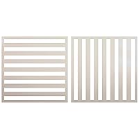 Gingham Plaid Stripes Stencil - 2 Part by StudioR12 | Reusable Mylar Template | Use to Paint Wood Signs - Pillows - Flour Sack - Towels - DIY Country Decor - Select Size (12