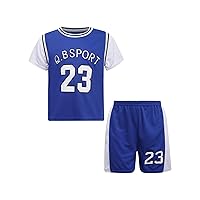Kids Boy Football Jersey Football Kits No.23 Football T-shirt Shorts Soccer Jersey Training Uniform Tracksuit