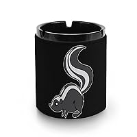 Naughty Skunk Ashtray for Cigarettes Desktop Smoking Ash Tray PU Ash Holder for Home Office Decoration