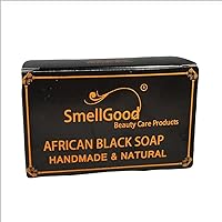 Raw african black soap brick from ghana 1lb