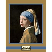 2023 Weekly and Monthly Planner Notebook (Girl with a Pearl Earring: Dutch Artist Johannes Vermeer): 8.5 x 11 inches - 100 pages - Extra Note Pages