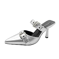 Sandals For Women With Herl Clear Sandals For Women Wide Silver Sandals For Women Low Heel