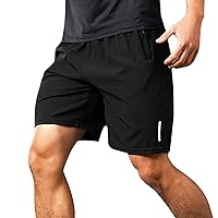 Men's Gym Workout Shorts Comfortable Solid Mesh Men's Shorts Work Shorts for Men Mens Cargo Shorts Khaki Shorts