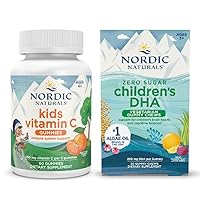 Nordic Naturals Starter Pack - Children's DHA Veg Gummy Chews and Kids Vitamin C Gummies