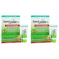 Super Lysine Plus Cold Sore Treatment Cream - 0.25 Oz (Pack of 2)