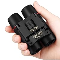 30x60 Binoculars Small Compact Light Binoculars, Suitable for Adults and Children Bird Watching Travel Sightseeing, Waterproof Lightweight Small Binoculars, with Clear Low-Light Vision