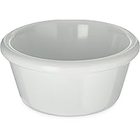Carlisle FoodService Products Plastic Ramekins, Sauce Bowl For Catering, Kitchen, Restaurant, 6 Ounces, White