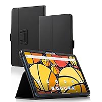 Compatible with Ouk-itel OT5 12 INCH Tablet case, Full Coverage Ultra Slim Fabric Cover Case with Folding Stand Cover Rugged with Auto Sleep/Wake (Black)