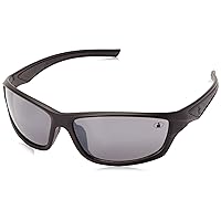 Ironman Men's Relentless Wrap Sunglasses, Matte Black, 63 mm