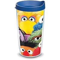 Tervis Sesame Street Made in USA Double Walled Insulated Tumbler Travel Cup Keeps Drinks Cold & Hot, 16oz, Classic