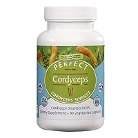 Perfect Supplements – Perfect Cordyceps – 90 Vegetable Capsules – Organic Adaptogenic Herbal Supplement – Increases Energy, Endurance & Strength
