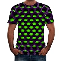 T-Shirt Crewneck Tee 3D Printed Short Sleeve Fashion Blouse Top