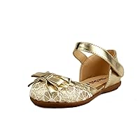 Super Cute Girl's Shoes Closed Toe Lace Sandal with Bow Toddler Size