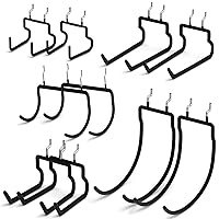 INCLY 10 PCS Heavy Duty Peg Board Hooks for Hanging Tools, 1/4