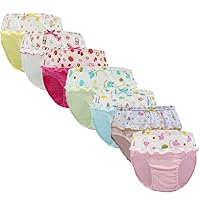 3-Pack or 7-Pack Baby Toddler Little Girls Panties Underwear-Assorted Color