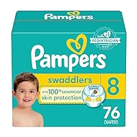 Pampers Swaddlers Diapers Size 8, 76 Count - Disposable Diapers