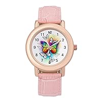 Rainbow Butterfly Women's Analogue Quartz Watch Casual Watches Sport Watch Wristwatch