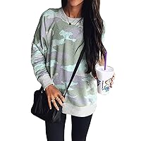 Barlver Women's Casual Sweatshirts Fall Long Sleeves Tops Cute Casual Drawstring Pullover Loose Lightweight Tunic Sweatshirt