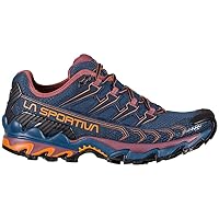 La Sportiva Womens Ultra Raptor II Trail Running Shoes, Denim/Rouge, 8.5
