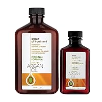 Argan Oil Hair Treatment 8 Fl. Oz Bundle with 3.4 Fl Oz