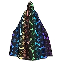 NEZIH Purple Flower Hooded Cloak for adults,Carnival Witch Cosplay Robe Costume,Carnival Party Supplies,185CM