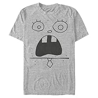 Nickelodeon Big & Tall Spongebob Squarepants Doodlebob Face Men's Tops Short Sleeve Tee Shirt