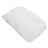 Furhaven Dog Bed Liner Water-Resistant Contour Luxe Lounger Foam Mattress Protector Cover - White, Medium