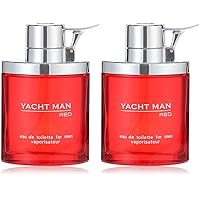 Myrurgia Yacht Man Red Eau De Toilette Spray for Men, 3.40 Ounce (Pack of 2)