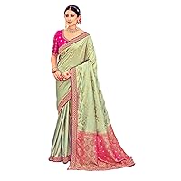 Pista Green Wedding Party wear Woman Designer Pre Dola Silk Saree Blouse Indian Heavy work Trendy Sari 3009