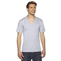 American Apparel Unisex Fine Jersey Short-Sleeve V-Neck T-Shirt XXS ASH GREY
