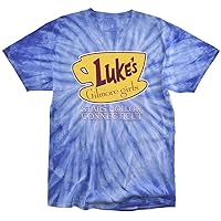 Popfunk Gilmore Girls Lukes Connecticut Tie Dye Adult Unisex T Shirt (X-Large) Royal Monochrome