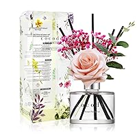 Cocod'or COCODOR Rose Flower Reed Diffuser/Rose Perfume/6.7oz(200ml)/1 Pack/Reed Diffuser, Reed Diffuser Set, Oil Diffuser & Reed Diffuser Sticks, Home Decor & Office Decor, Fragrance and Gifts