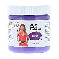 Purple 4 Oz - Liquid Latex Body Paint, Ammonia Free No Odor, Easy On and Off, Cosplay Makeup, Creates Professional Monster, Zombie Arts, Face Paint for Butterfly, Cat, Ursula Halloween Costumes
