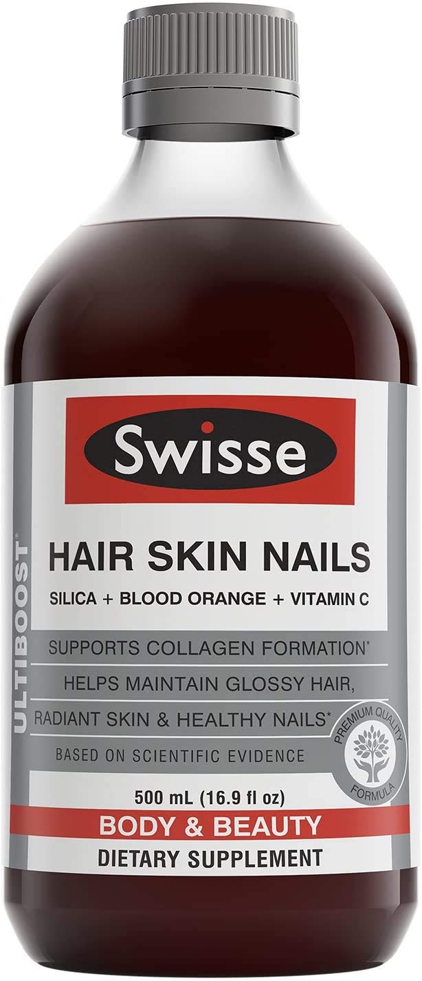 Mua Swisse Hair Skin and Nails Vitamins for Women | Supports Hair Growth &  Collagen Production | Vitamin C, Blood Orange & Silica | Glossy Hair,  Radiant Skin and Healthy Nails Supplement |